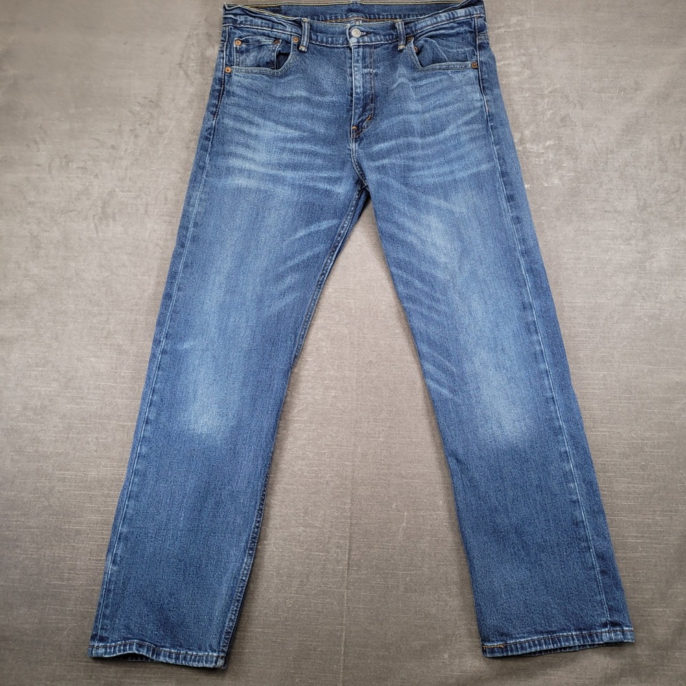 Levis 559 Relaxed Straight Leg Jeans Mens Actual Sz 34x31 Blue Denim Medium Wash